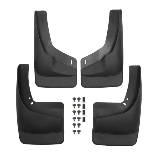 Image of Mud Flap Splash Guard for Chevrolet Avalanche 2500 2002-2006 Durable | Front & Rear Side Mudflaps with Mount Accessor 1 Set