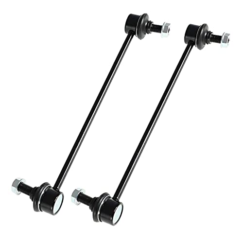 Image of Detroit Axle - 8pc Front End Kit for 2010 2011 2012 2013 2014 2015 2016 Cadillac SRX, 2 Lower Control Arms with Ball Joint 2 Sway Bar Links 4 Outer Inner Tie Rods Replacement