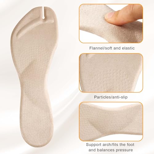 4 inserciones adhesivas para sandalias tipo flip flop para mujer miniatura 3