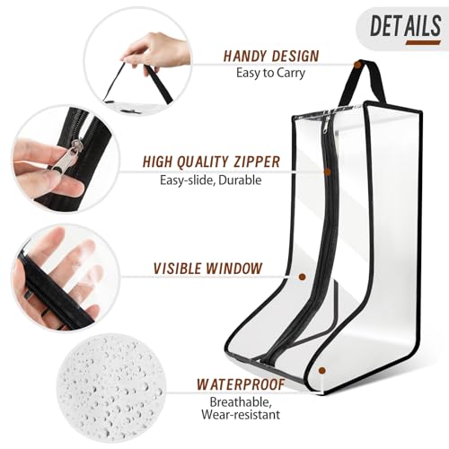 CiBiZi 4Pack Black Boot Bags Organizer
