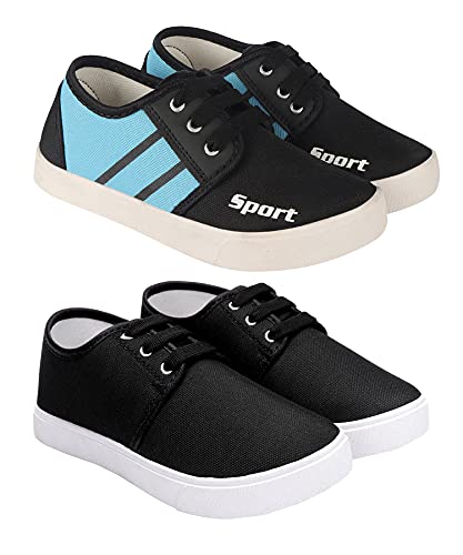Image of Camfoot Kids & Boys (1155-9078) Multicolor Casual Stylish Sports Shoes (Set of 2 Pair)