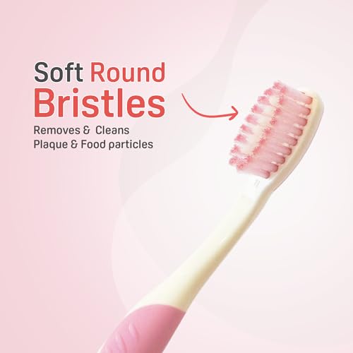 Image of Pigeon Kids Toothbrush Pink for 2-6 Years with Free Toothpaste | Soft Bristles | Gentle Oral Care for Children | Fluoride-Free & Safe for Kids