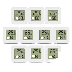 Sparklwleaf Mini Digital Thermometer Hygrometer 10pcs