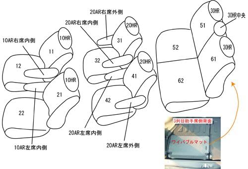 クラッツィオ シートカバー ステップワゴン RP1-5 EH-2525