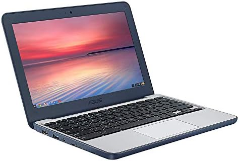 ASUS Chromebook-Laptop- 11.6" Ruggedized and Spill Resistant Design-with 180 Degree-Hinge, Intel N3060 Celeron 4GB DDR3, 32GB eMMC, Chrome OS- C202SA-YS04 Dark Blue image 3