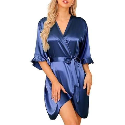 Peignoir Satin Femme Wikoan Cover
