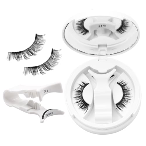 Ciglia Finte Magnetiche Naturali, Ciglia Finte Senza Colla Ciglia Finte, Ciglia Finte Magnetiche Riutilizzabili con Applicatore, non c'è Bisogno di Colla Magnetica per Ciglia