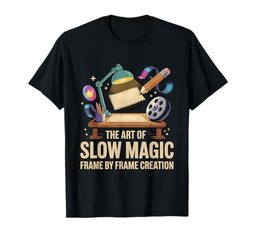 El arte de la magia lenta Frame By Frame Creation Animation Draw Camiseta