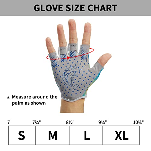 Fishing Gloves For Men And Women, Half Finger Gloves For Rowing, Sailing, Hiking, And Kayaking, Quick Dry Uv Protection Upf 50+ Short Cuff Heat Map Xl #TOP5