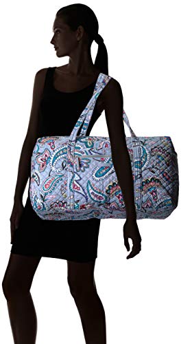 Vera Bradley Women's Signature Cotton Large Travel Duffel Bag, Makani Paisley, One Size