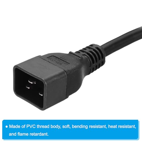 Cable PDU C20 a C13 anticaídas térmicas con sección reforzada de 2.5mm² 4