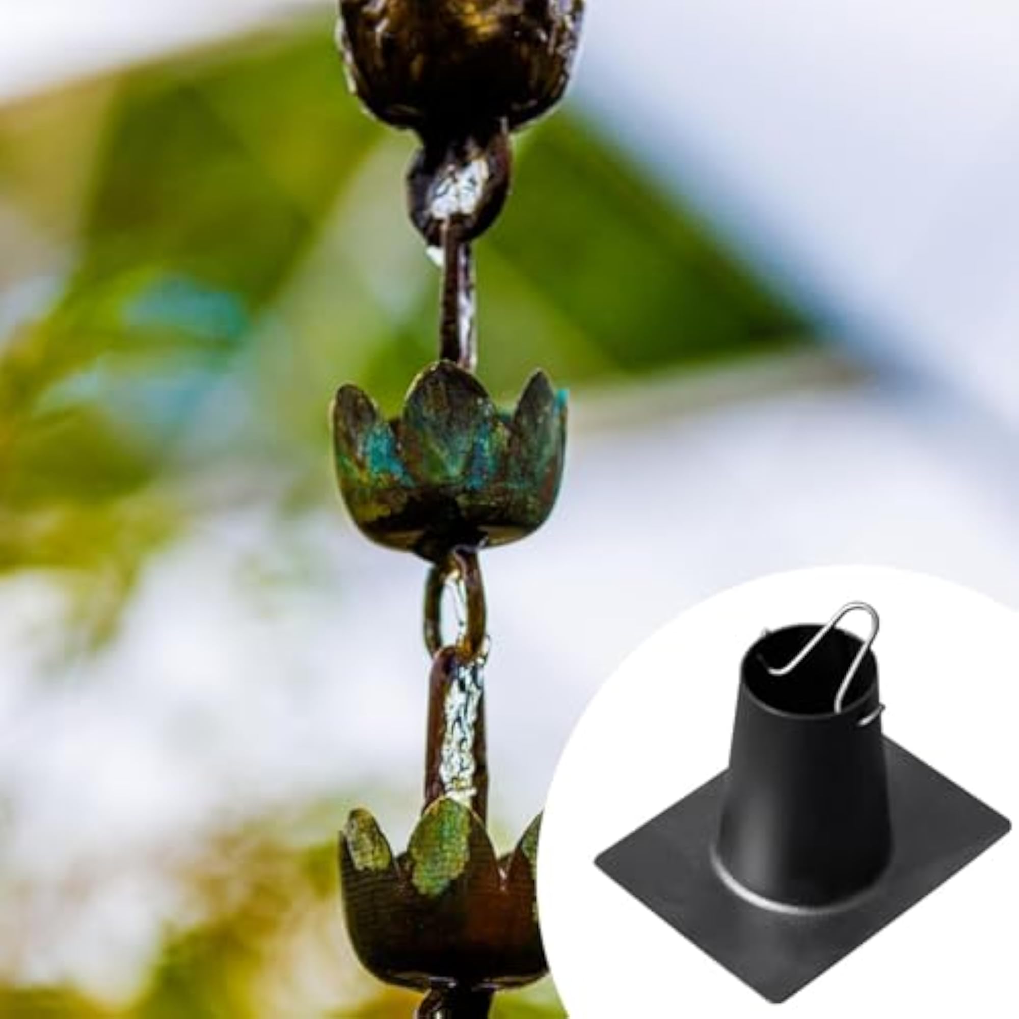 Rain Chain Gutter Adapter Part, Creative Yard Decor