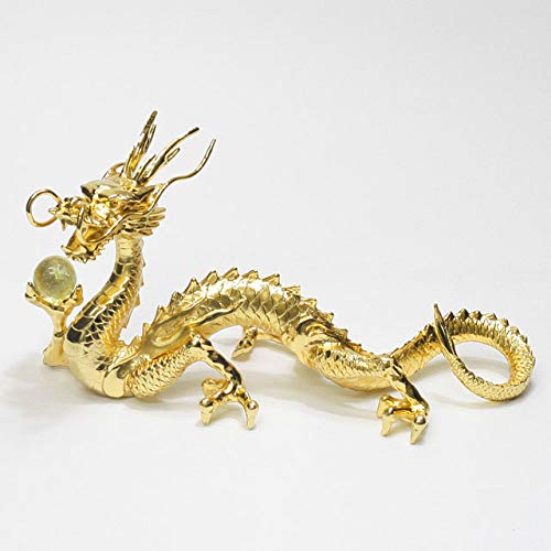 龍の置き物、金龍、金色の龍、龍 24鍍金龍の置き物 龍の置き物、金龍、金色の龍、龍 24鍍金龍の置き物 Amazon.co.jp:
