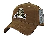 Rapiddominance Relaxed Graphic Cap,Gadsden Flag, Coyote