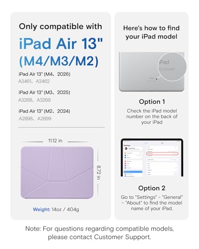 Image of MOFT Dynamic Folio Case for iPad Air 13-inch (M4 2026 / M3 2025 / M2 2024),Slim Magnetic Stand Case with 20+ Viewing Angles, Auto Wake /Sleep,Ultra Thin, Peony