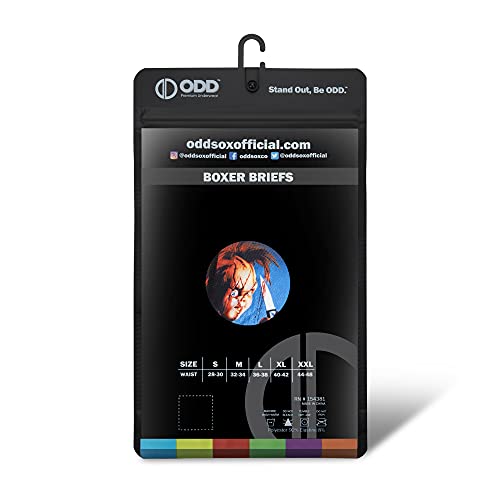 Odd Sox, Chucky Merchandise, Men's Underwear Boxer Briefs, Funny Prints, Large #TOP5