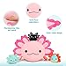 MaoGoLan Giant Axolotl Plush with 3 Babies Inside-23.5