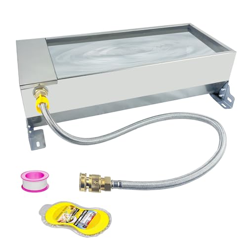 2 Gallon Automatic Livestock Water Trough, Stainless Steel Self Filling Animal Waterer with Float Valve, Dog Horse Goat Pig Cow Drinking Bowl Dispenser for Pets & Livestock