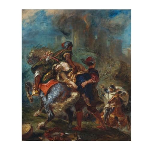Toile Eugène Delacroix cadeau culturel idéal pour salon sans cadre 70x85