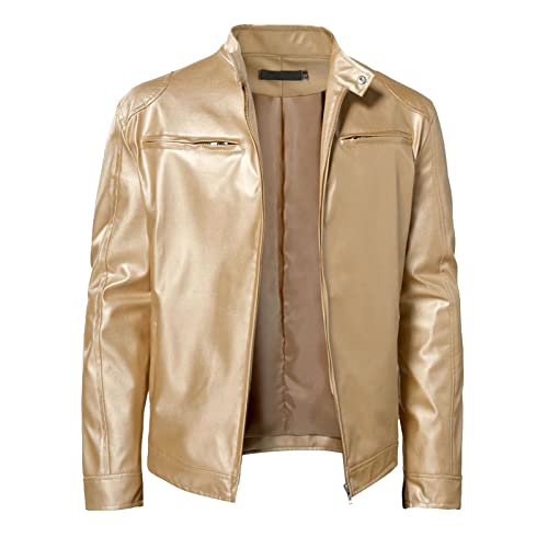 Veste chaude en cuir homme idéale pour les sorties d'hiver