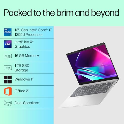 Image of HP Pavilion Plus Laptop 13th Gen Intel Core i7-1355U,14-inch (35.6 cm) OLED,UWVA,16GB RAM, 1TB SSD,Intel Iris Xe Graphics,5MP Camera, B&O,Backlit KB, (Win11,XBOX Game Pass, Silver, 1.44kg) 14-ew0153TU