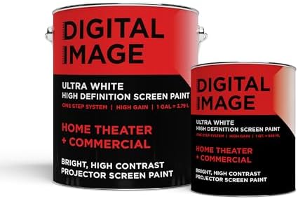 Projector Screen Paint - High Definition, 4K/8K, Ultra White - Quart