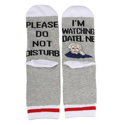 TSOTMO 2 Pairs Crime Show Gift Please Do Not Disturb I’m Watching Socks True Crime Lover Gift2