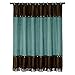 HiEnd Accents Cheyenne Western Shower Curtain, Turquoise