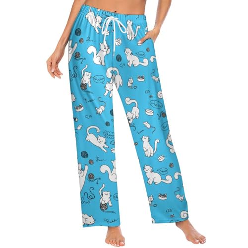 Ysidec Pantalones de pijama para mujer, pantalones de descanso