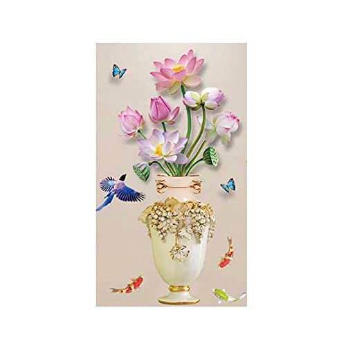 Art de Diamant de Bricolage 5D Mosaïque Vase - Kit Complet Point de Croix 70x120cm