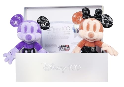 Disney 100 Jahre, Mickey und Minnie Mouse, Amazon Exclusiv Set 2, limitiert, 33cm Plüschfiguren, Sammlerstück, Sonderedition… – Ansicht 2