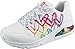 Produktbild Skechers Damen UNO 2 Floating Love Sneakers, Wht Duraleather Multi Color Heart Print Trim, 39 EU