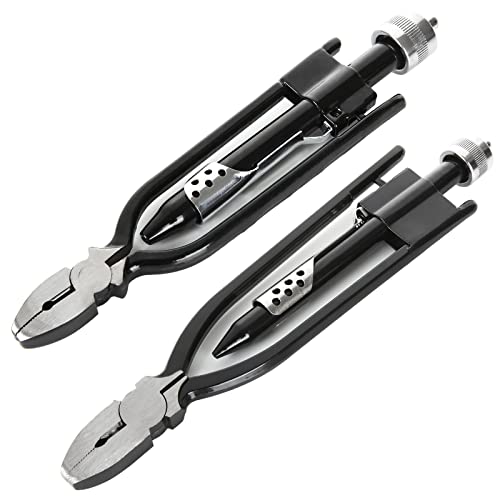 Dirbuy 2 Pieces Aircraft Wire Twisting Pliers, 9 Inch 6 Inch Safety Wire Pliers Aviation Reversible Wire Twister Tool, Safety Wire Twisting Pliers For Aircraft Auto Industry (Black) #TOP26