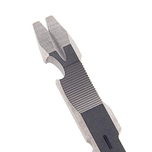 Hamans Titan-Hebelbügel-Nagelabzieher, für den Außenbereich, mit Taschenclip, groß, strapazierfähig, EDC-Multifunktionswerkzeug, Grau