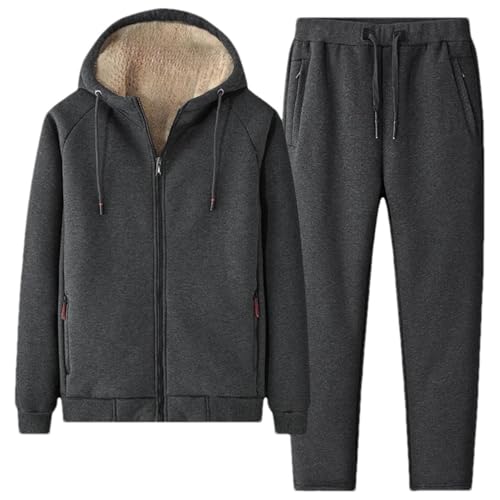 Agasalho moletom peluciado jaqueta com calça roupa térmica unissex (Azul Marinho, G)