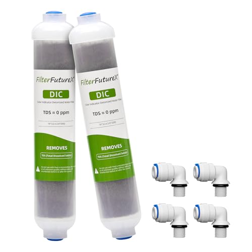 Di Filter Color Changing Mixed Bed Ion Exchange Resin Deionization DI Aquarium Filter Reduce TDS (2 Packs)