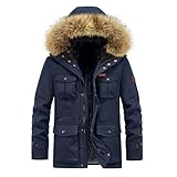 【Vielseitig einsetzbar】Unsere Outdoor Winterparka Herren eignet sich für Freizeitkleidung, Outdoor-Sport, Outdoor-Arbeit, Reisen, Radfahren, Wandern, Klettern, Angeln, Camping, Jagd. Ein Must-Have für Ihre Garderobe im Frühling, Herbst und Winter. Sie können es als Frühlingsjacke tragen und nach Belieben Kleidung darunter ziehen. Diese Herrenjacke wird zu Ihrem perfekten Must-Have.