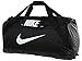NIKE Brasilia Training Duffel Bag, Black/Black/White, Large