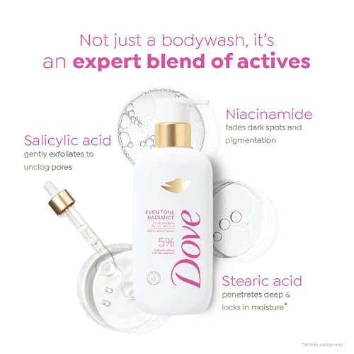 Image of Dove Even Tone Radiance Serum Body Wash|5% Radiance Serum with Niacinamide| Gently exfoliates for even skin tone | Paraben & SLS free | 300 ml