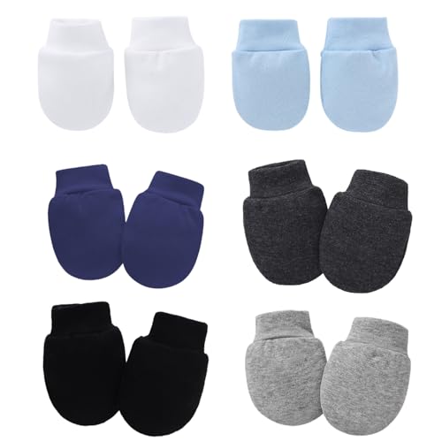 Kratzfäustlinge/Kratzhandschuhe Set mit Elastischem Bund, 6 Paar...