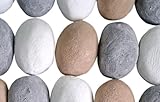 10 Piedras de Gas Mixtas de Color Blanco, Gris y Beige. Fabricado en Reino Unido. Apto para Fuegos de Gas LPG