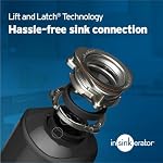 InSinkErator Badger 5 Garbage Disposal with Power Cord, Standard Series 1/2 HP Continuous Feed Garburator, Badger 5 W/C