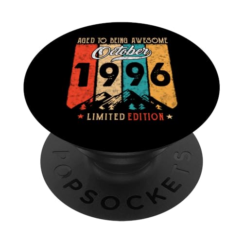 26 años Vintage Octubre de 1996 Divertido 26 cumpleaños PopSockets PopGrip Intercambiable