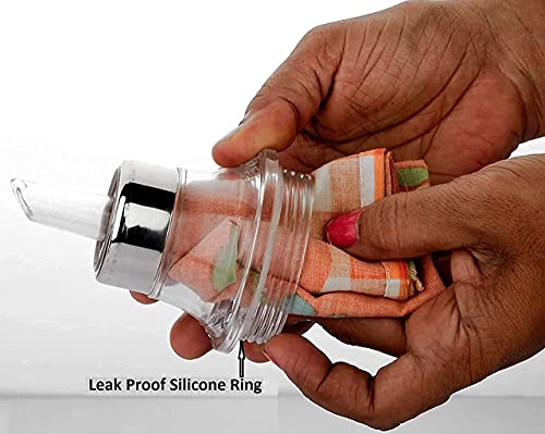 Image of Stainless Steel Oil Dispenser Bottle for Kitchen | Leak Proof Oil Pourer | Olive Oil Container | Kitchen Oil Storage Bottle (Pot) (1 Litre)