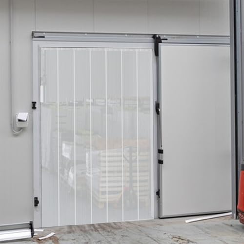 Cortina resistente para puerta de PVC versátil en almacenes 5