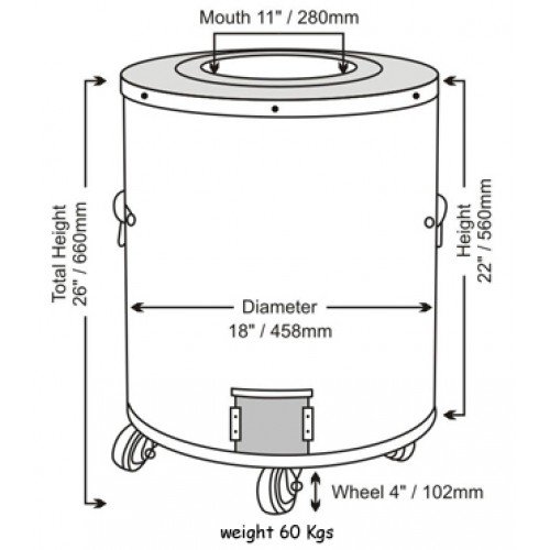 Tandoor-Home Tandoor Oven-Ss2 Ultima-Large Home Tandoor #TOP2