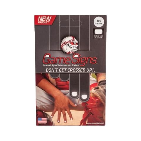 Mpowered Baseball Game Signs Catcher's Enhanced Signal Delivery Stickers (Pack of 100) Cover