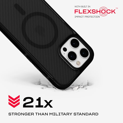 Image of Tech21 EvoArmor for iPhone 16 Pro Max Compatible with MagSafe - Impact Protection Case 21x Military Standard Tested in Black