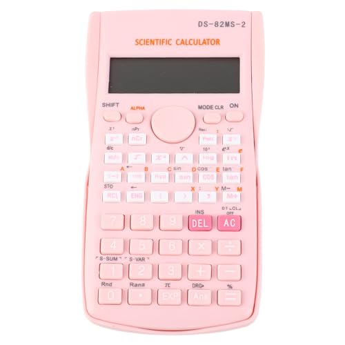 VELATEMOR Wissenschaftlicher Taschenrechner, Wissenschaftliche Taschenrechner für Schüler, 12 -stellige 240, Funktionen Multifunktions Großer Anzeigefunktionsfunktionsrechner mit (PINK)