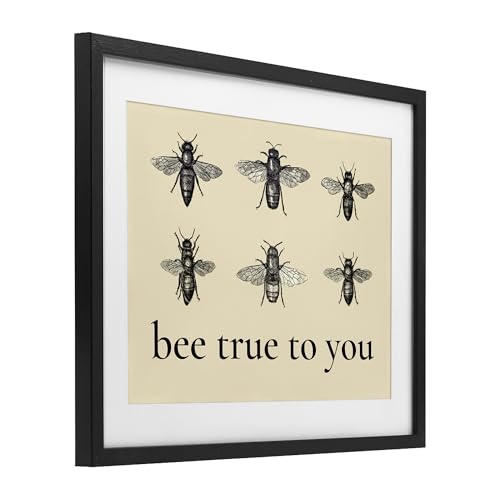 Impression encadrée Bee True To You Stupell une note de douceur sous verre - 4
